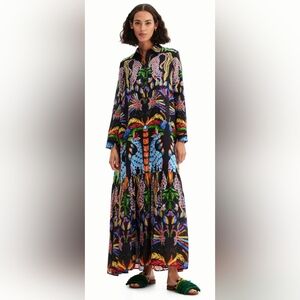 Desigual X Stella Jean Maxi Shirt Dress, BNWT, Size S